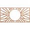 Ekena Millwork Hoover Wood Fretwork Pierced Ceiling Medallion, Cherry, 16"W x 8"H x 5 7/8"ID x 1/4"T CMWP16X08X0250HOCH - alternate 1
